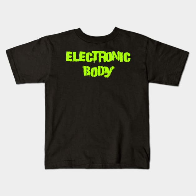 Electronic body Kids T-Shirt by Erena Samohai